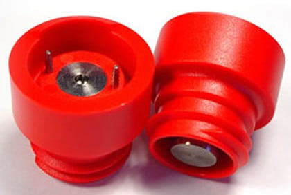 insert molded titanium contacts